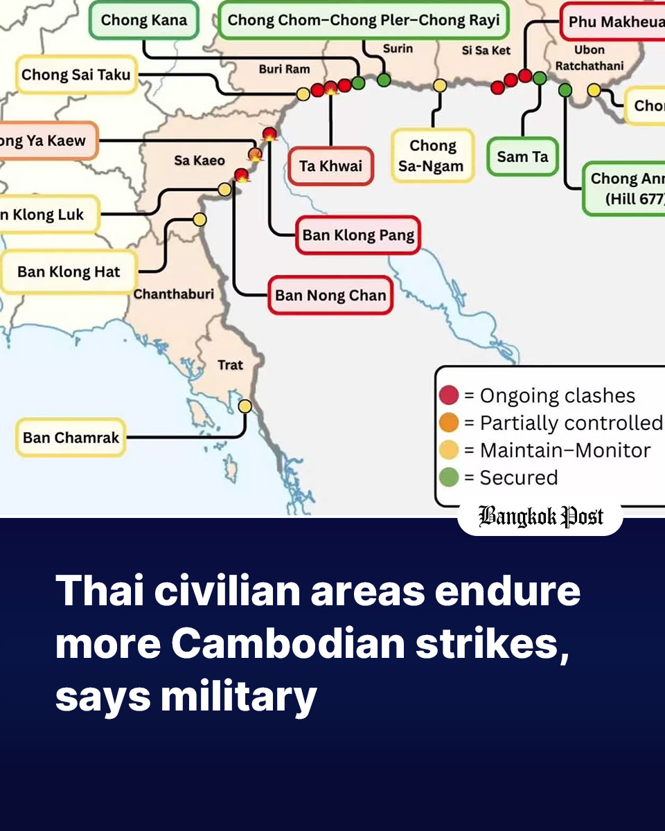 Cambodia is increasingly firing rockets and shells at Thai civilian areas along its border with Thailand and the Thai military has vowed to do its best to stop it